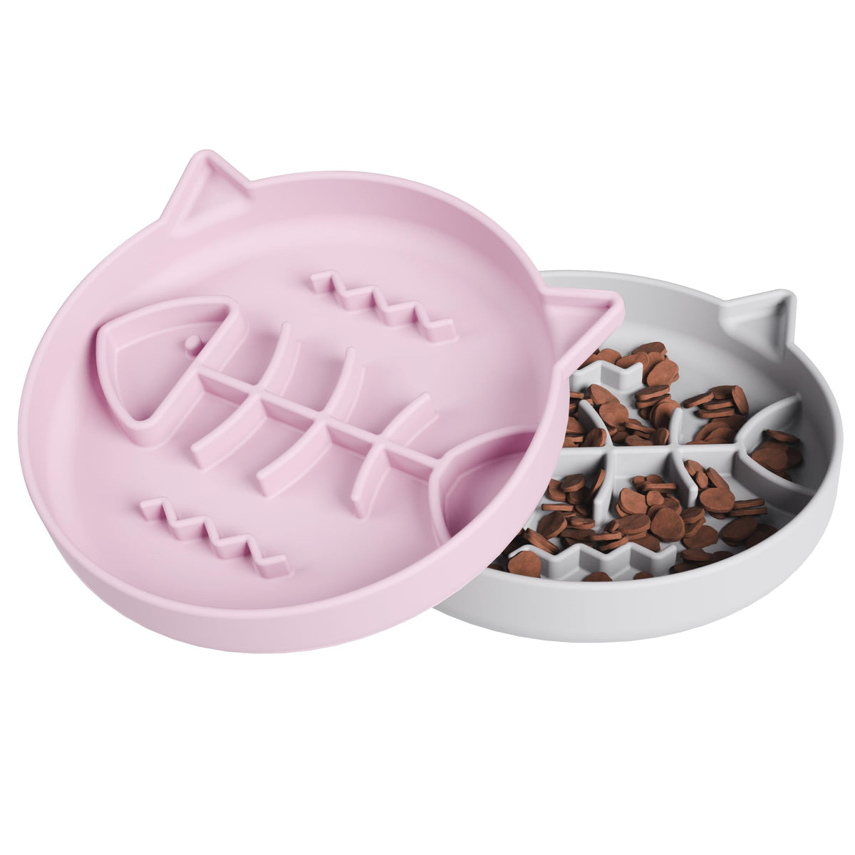 Slowpaw Slow Feeder con cabeza de gato para comer despacio