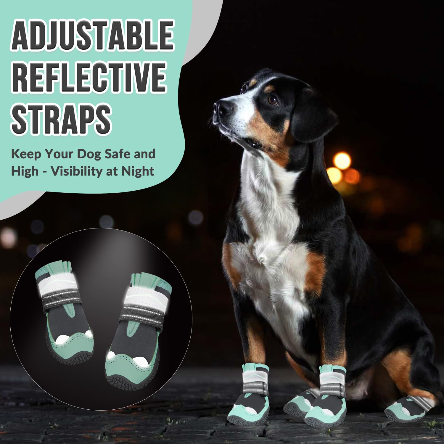 SlowTon botas perros, protegen patas en exterior e interior