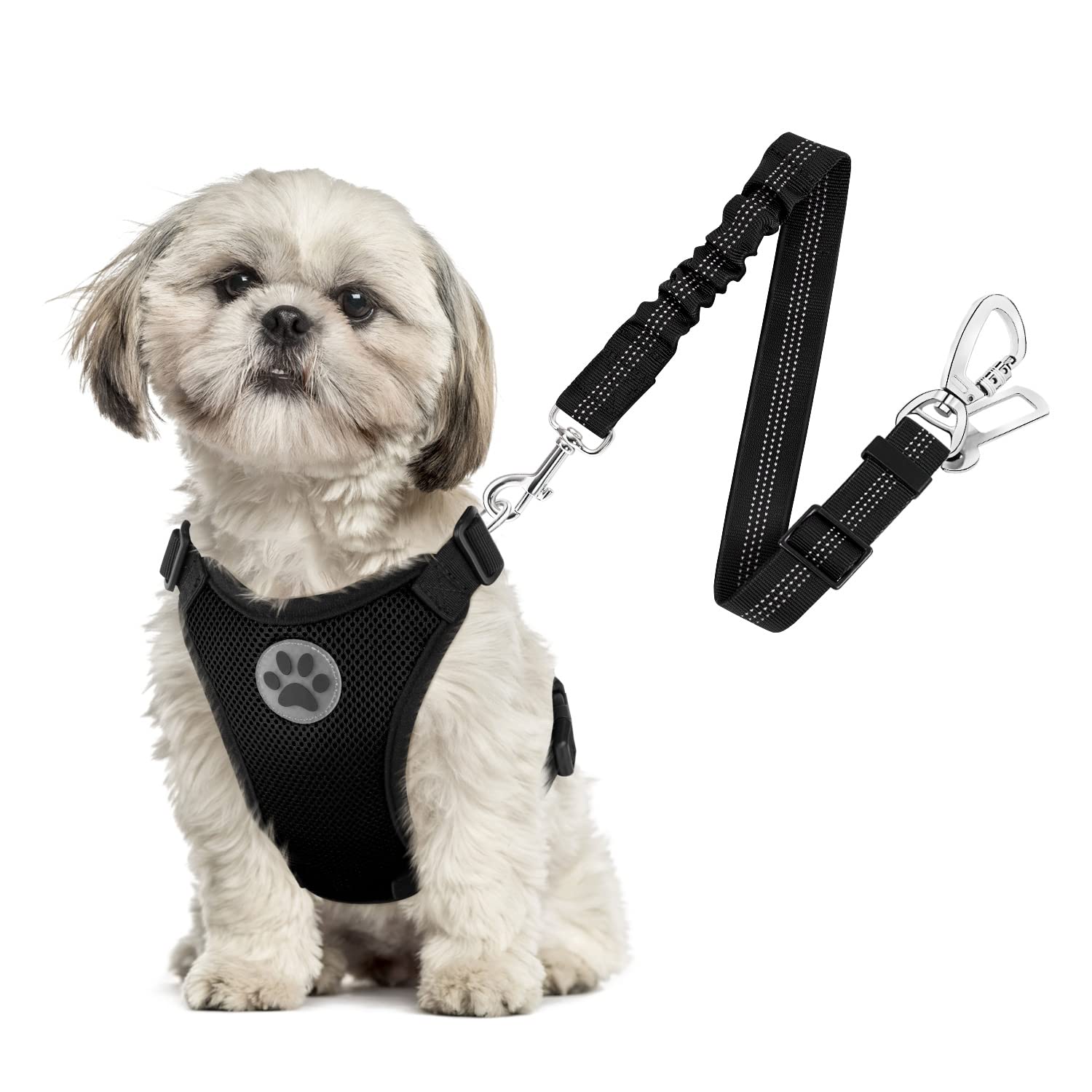 SlowTon arnés perro con doble clip, seguridad en coche para paseos más tranquilos.