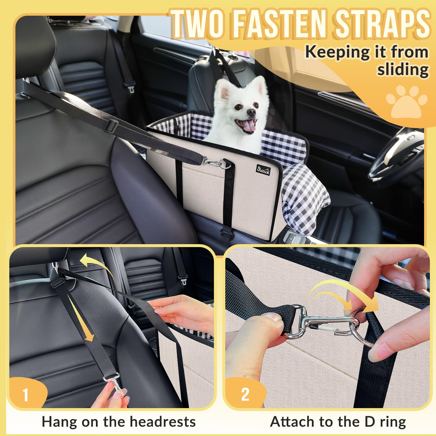 SlowTon espuma de confort para perro en coche