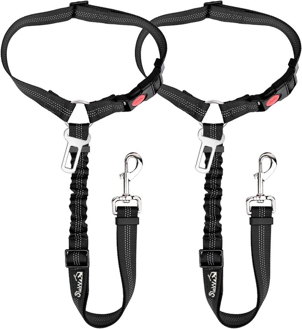 SlowTon ceinture chien voiture retenue tete, trajets plus sûrs.