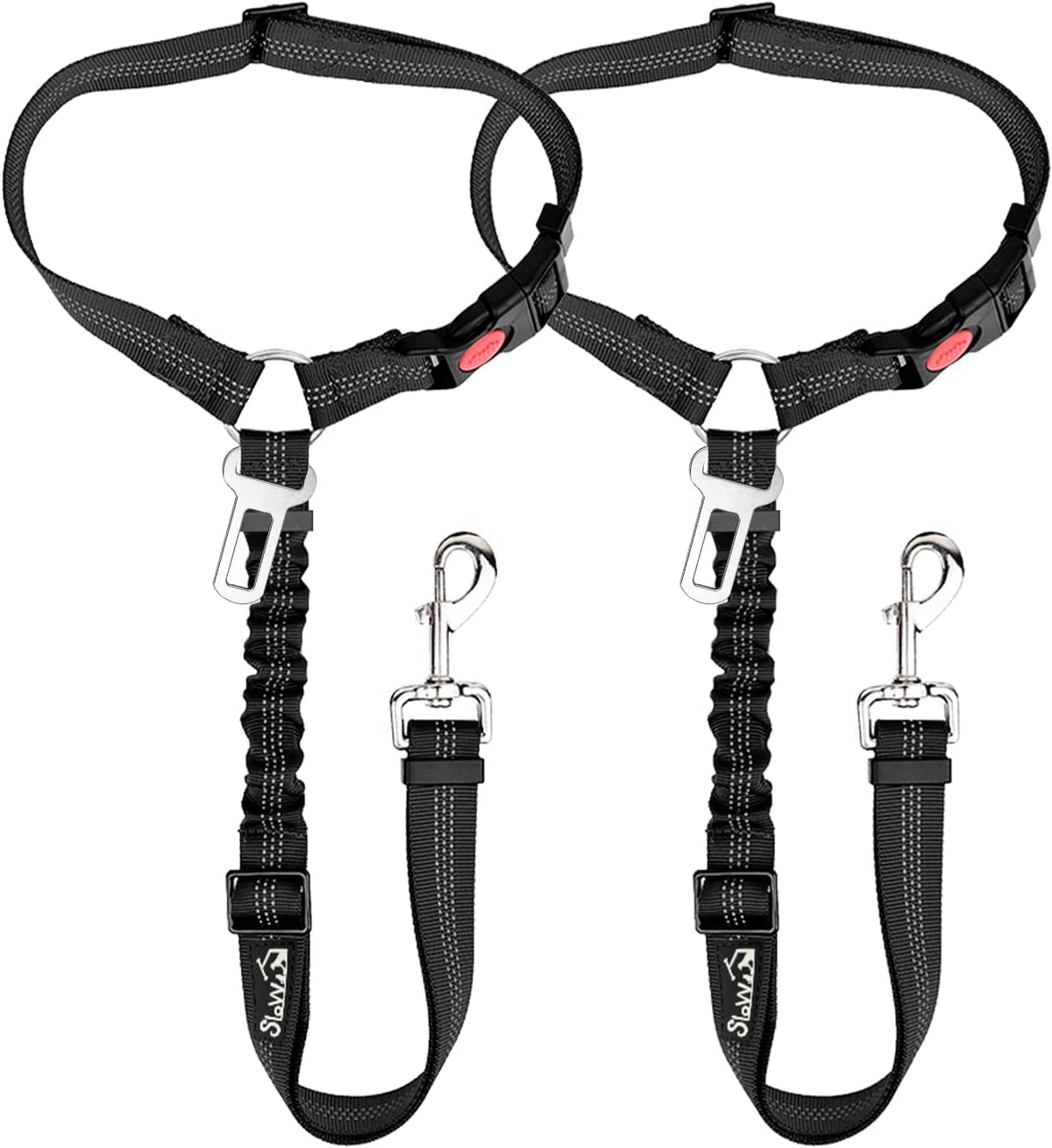 SlowTon ceinture chien voiture retenue tete, trajets plus sûrs.