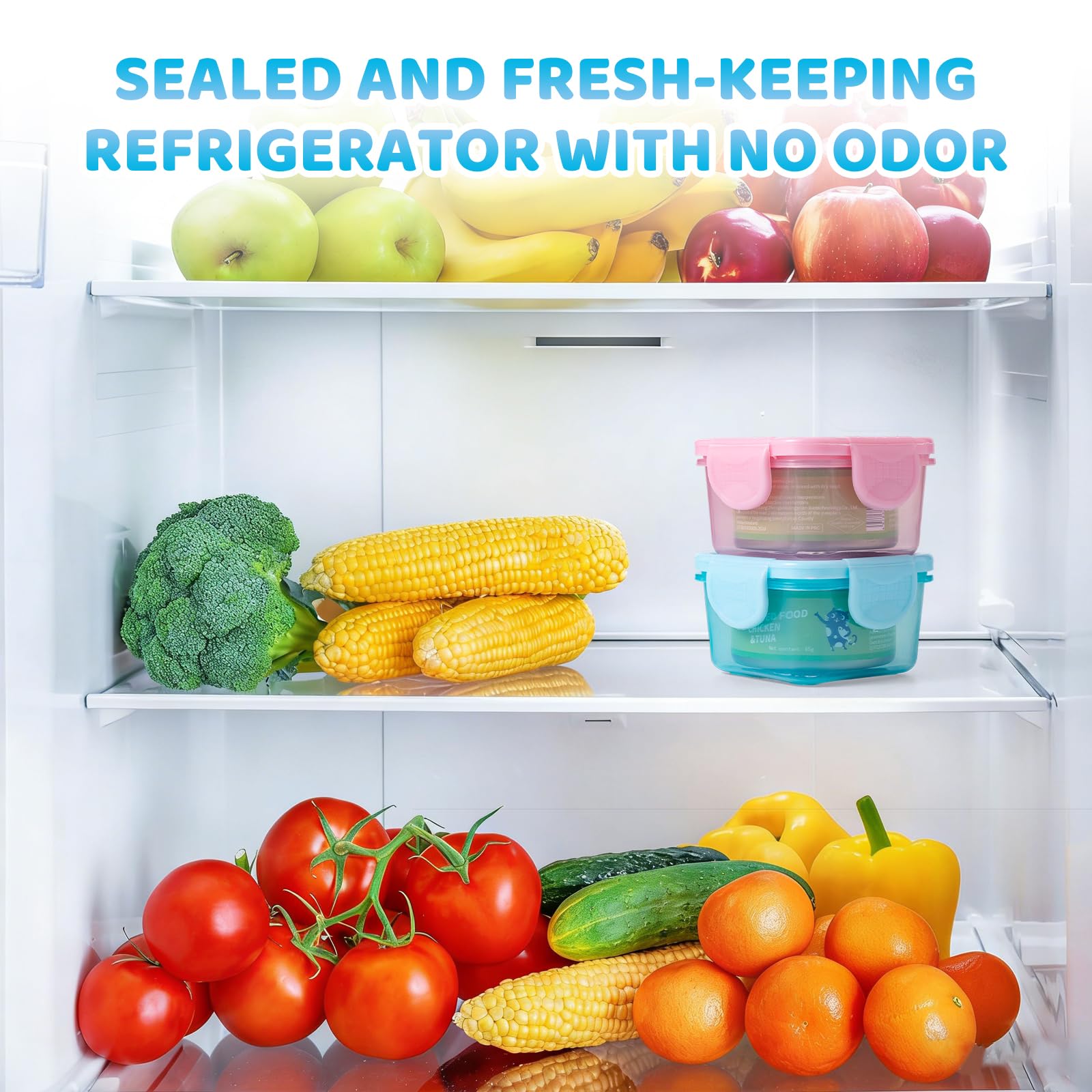 Diseño apilable para refrigerador y despensa.