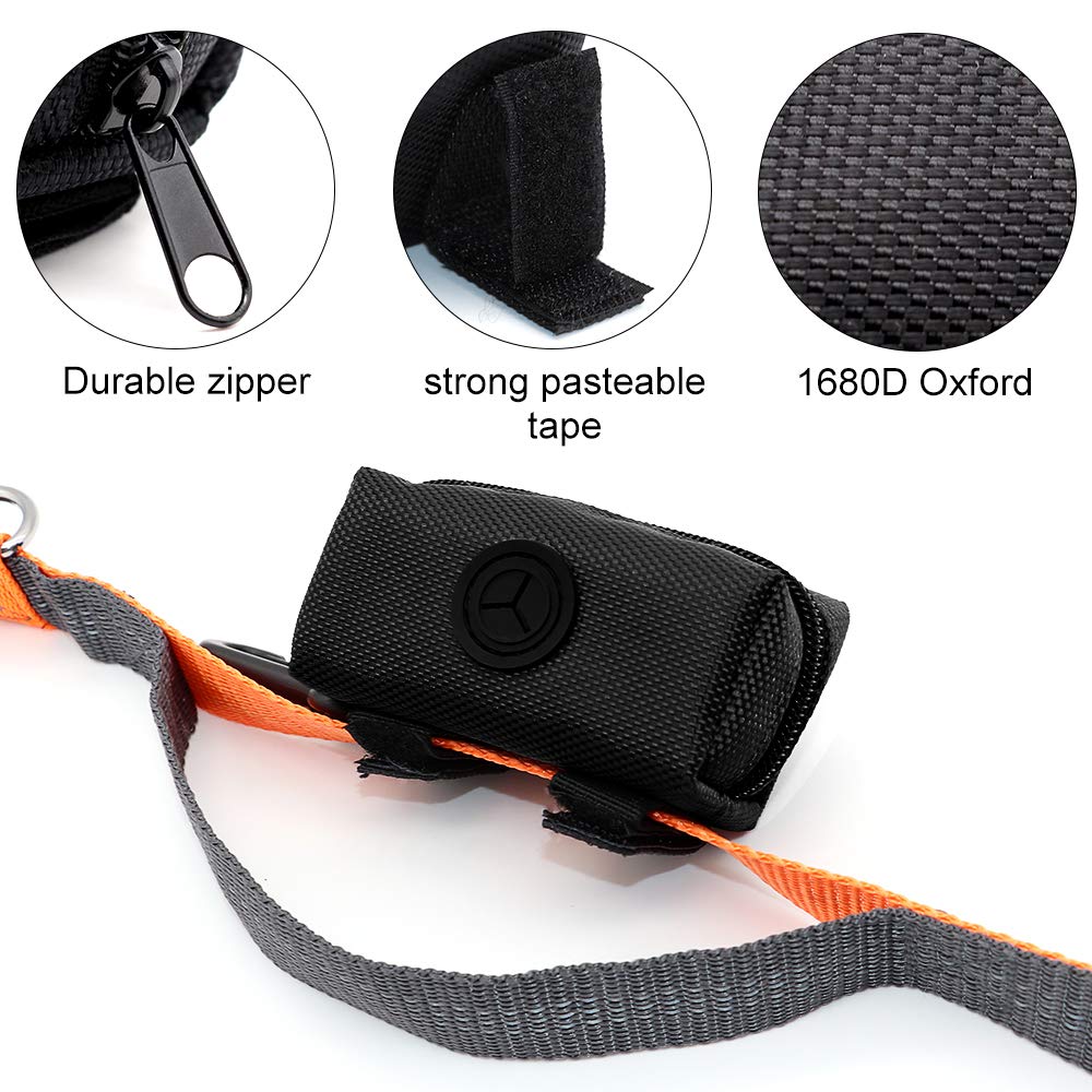 SLSON dispensador verde para desechos caninos con clip para correa