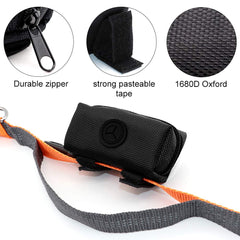 SLSON dispensador verde para desechos caninos con clip para correa