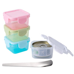 SLSON contenedor para latas de 3 onzas mantiene la comida fresca.