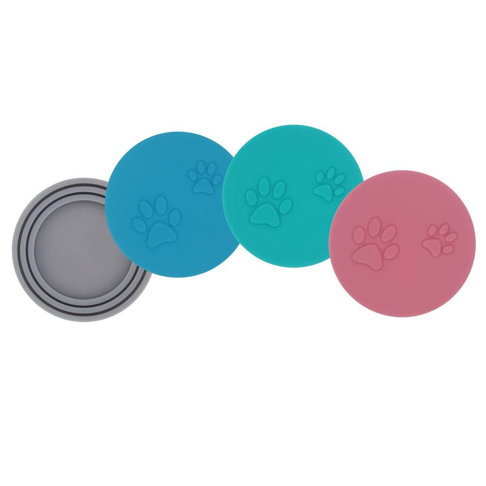 SLSON pack de cuatro tapas para latas de mascotas, 4 unidades