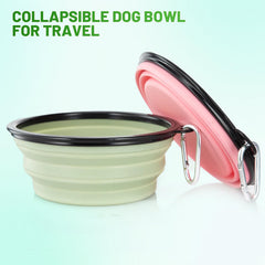 SLSON tazón colapsable grande en verde brote, perfecto para caminatas