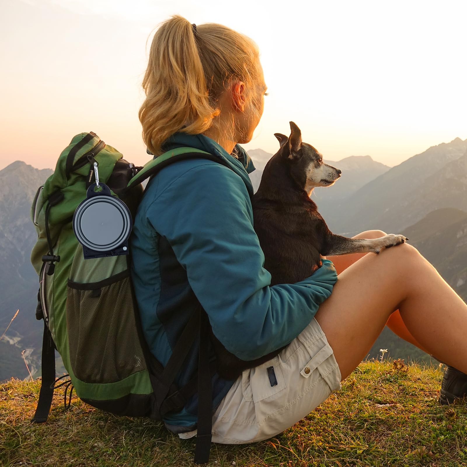 SLSON cuencos duraderos para paseos y viajes con mascotas