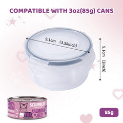 SLSON tapas transparentes para latas de 3oz permiten ver el contenido sin abrir