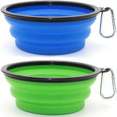 SLSON tazón doble plegable para agua y comida, perfecto para mascotas.