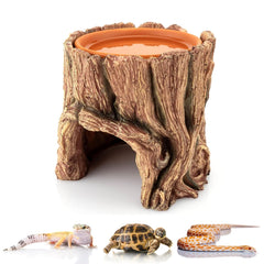 SLWHYZL refugio para reptiles con cueva de arcilla, cómodo escondite