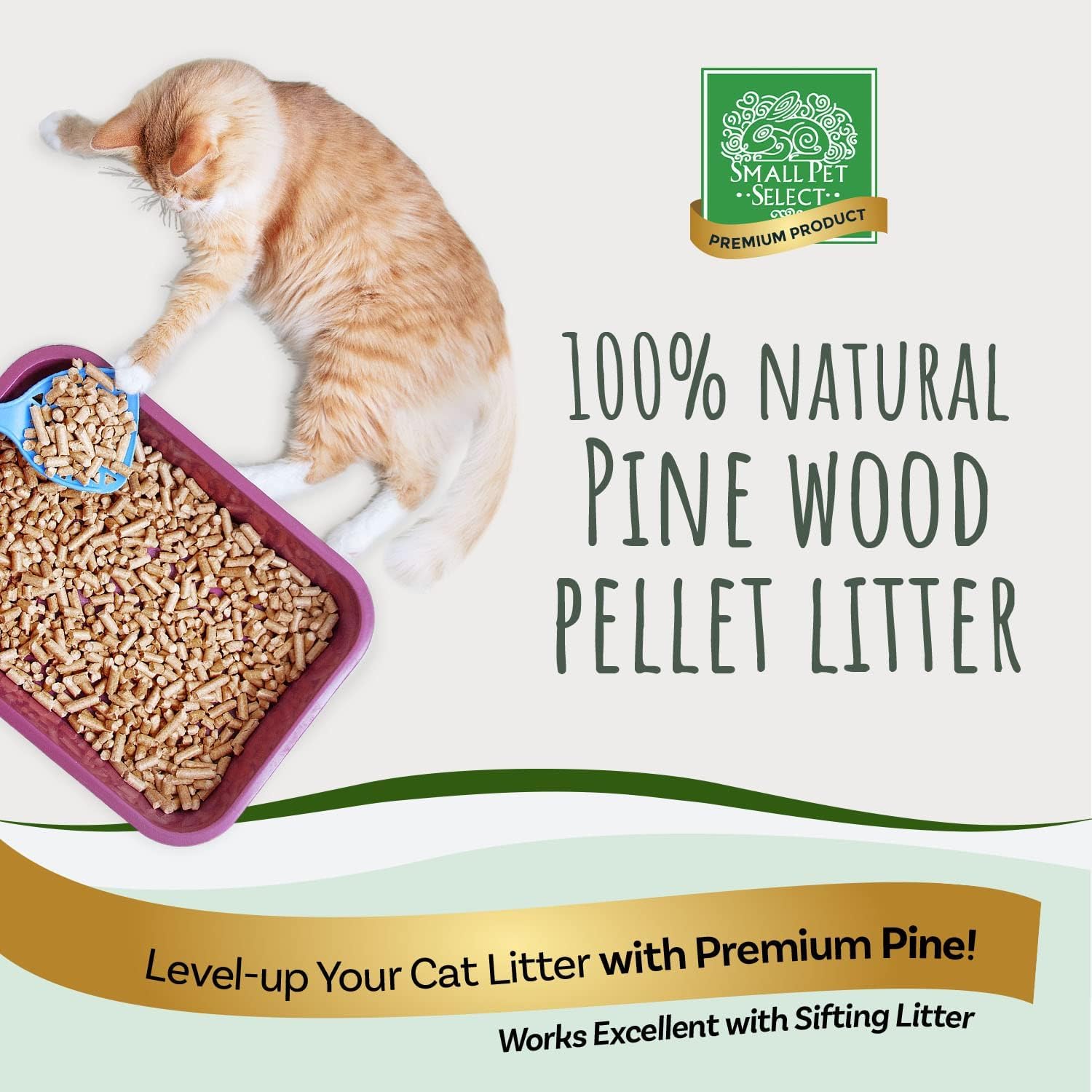 Lecho sostenible y seguro de Small Pet Select, libre de toxinas.