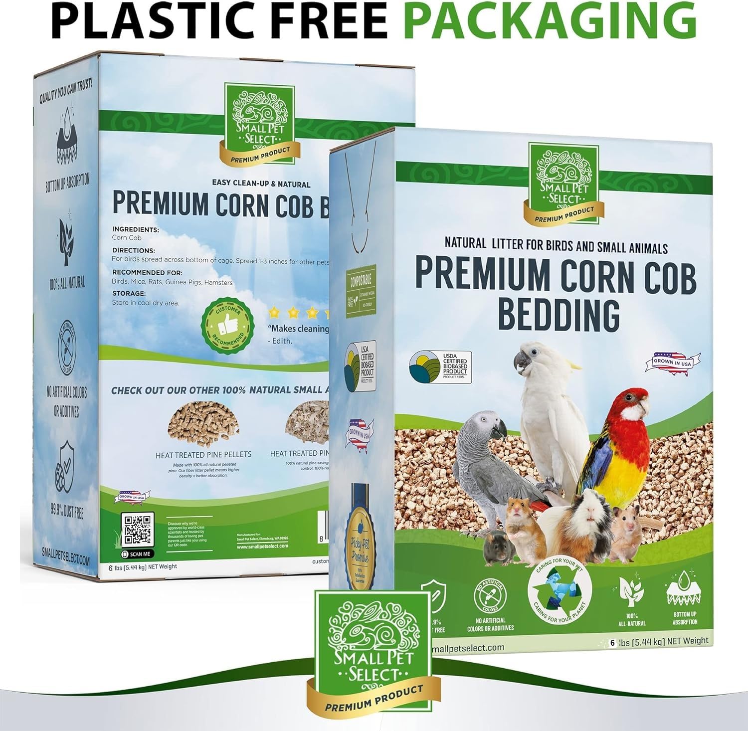 Small Pet Select: apto para compostar, opción ecológica para jaulas.