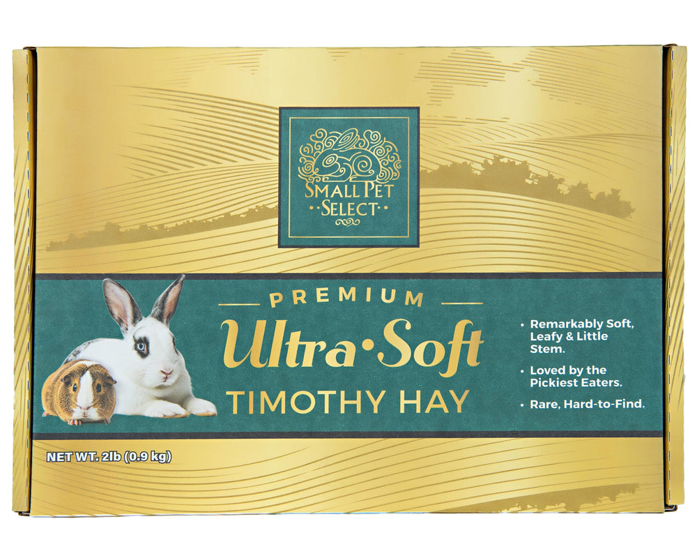 Small Pet Select heno timothy ultra suave, opción ideal para mascotas con dentición sensible.