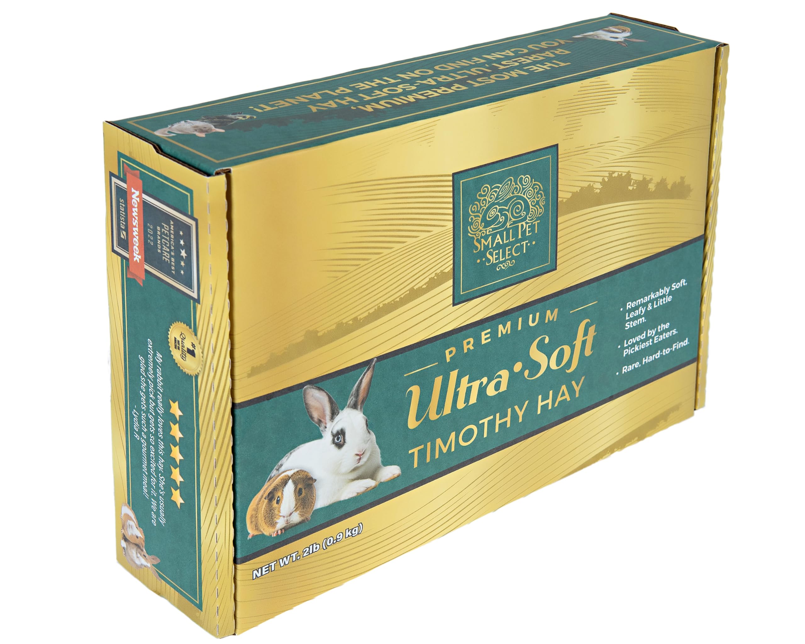 Small Pet Select heno timothy ultra suave, textura suave que facilita la masticación.