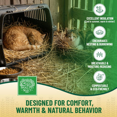 Small Pet Select: paja para nidificación y descanso cómodo.