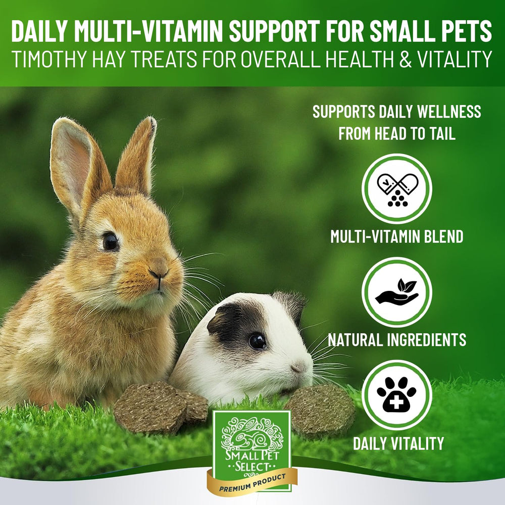 Small Pet Select Select Care: textura crujiente que recompensa saludablemente a conejos y cobayas.