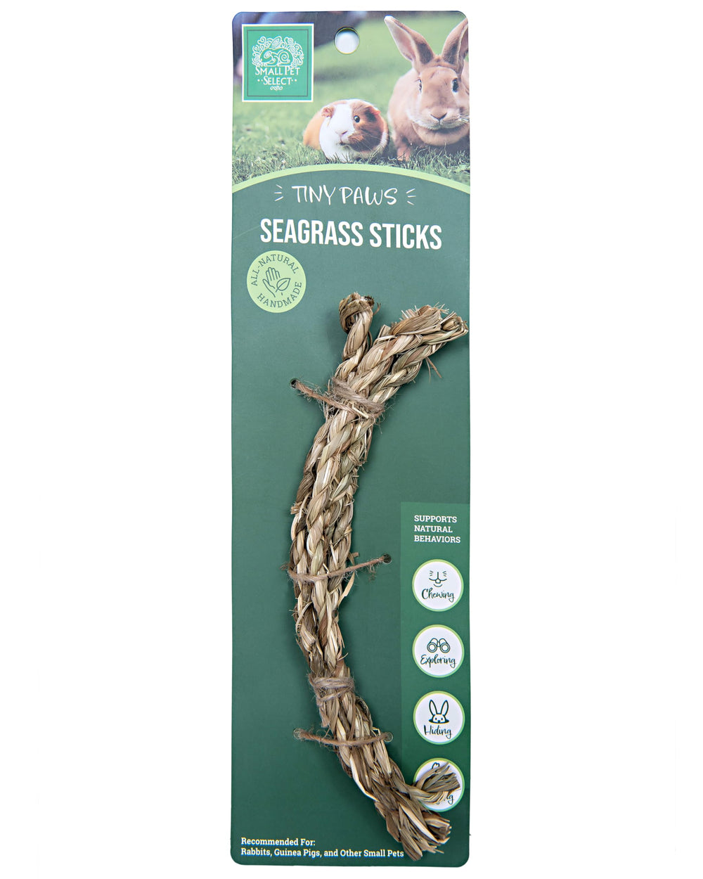 Pack Tiny Paws de Small Pet Select: palitos de seagrass para masticar.