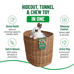 Túnel jumbo de sauce de Small Pet Select, aroma natural que invita a masticar