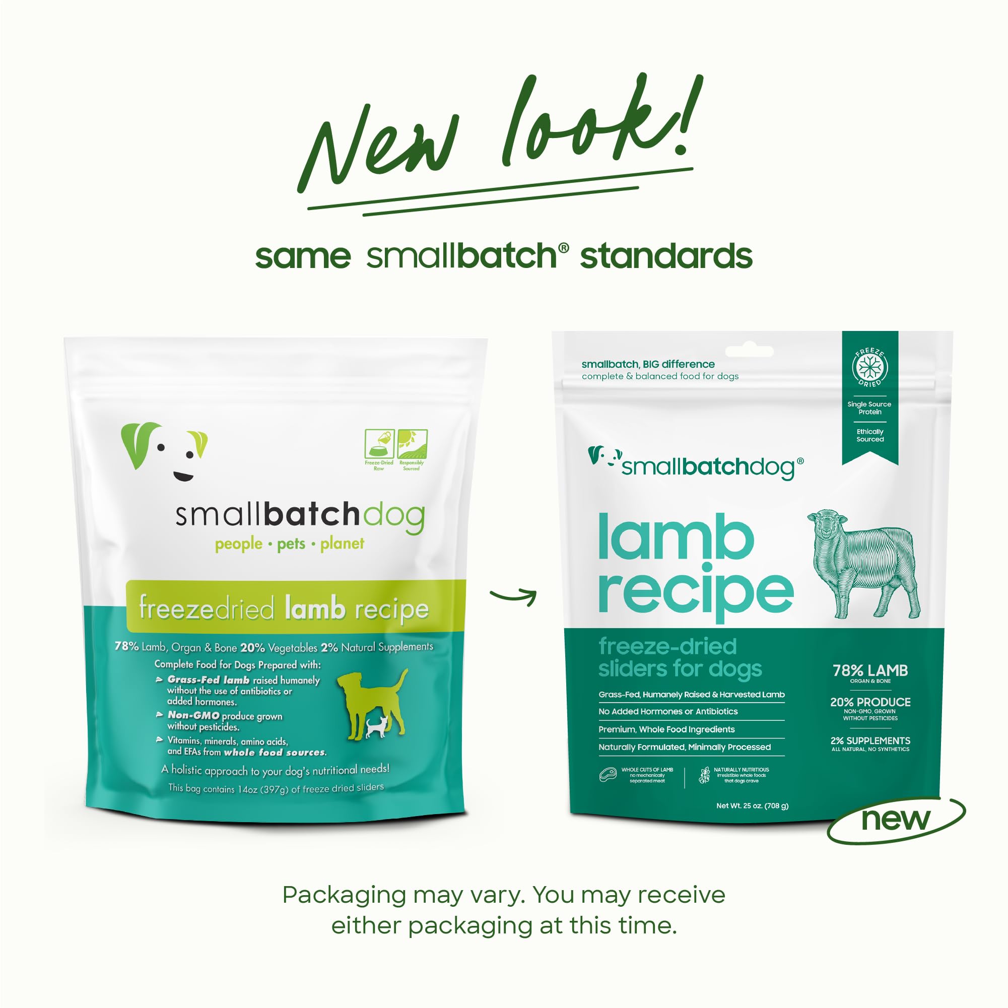 Smallbatch comida de cordero de una sola proteína para perros selectivos