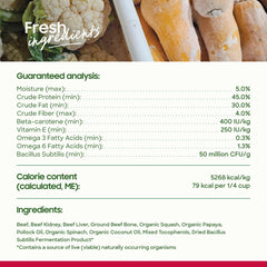 Smallbatch complemento alimenticio de res para realzar la dieta diaria.