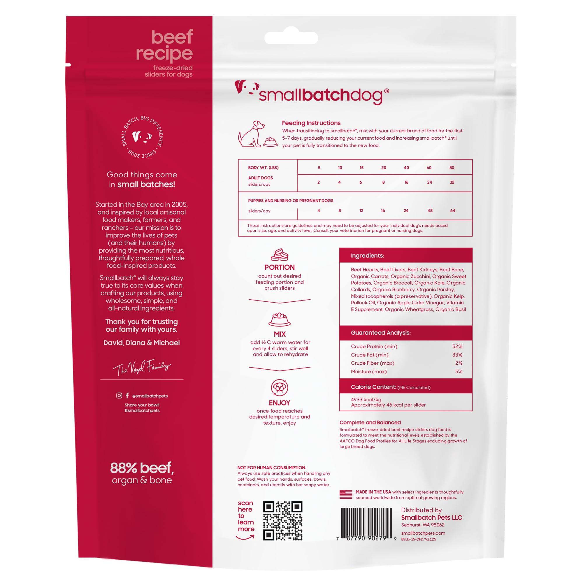 smallbatch Pets sin granos, opción para dietas sensibles.