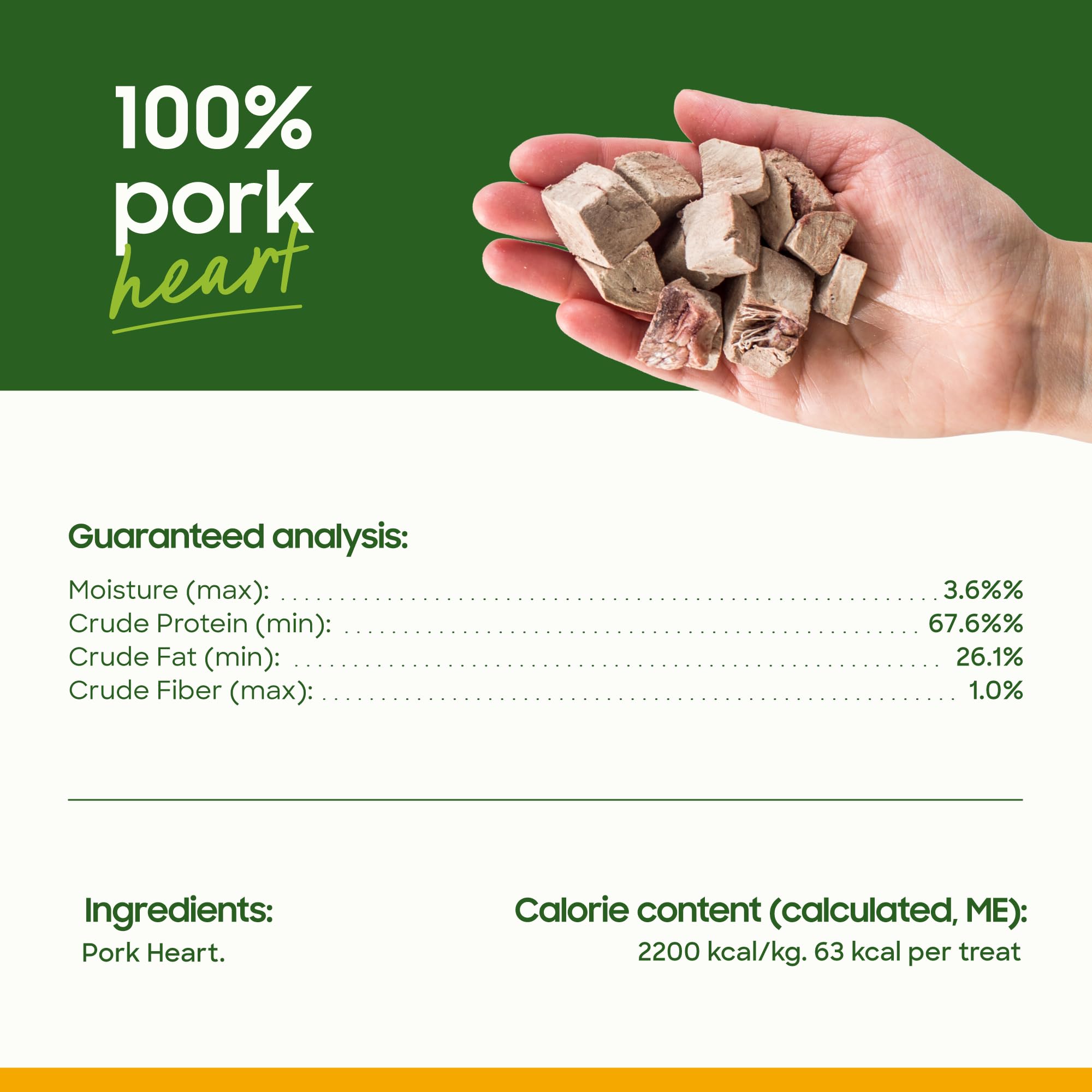 smallbatch-pets-servir-en-plato-corazon-cerdo-liofilizado: snack premium para entrenamiento y recompensa.