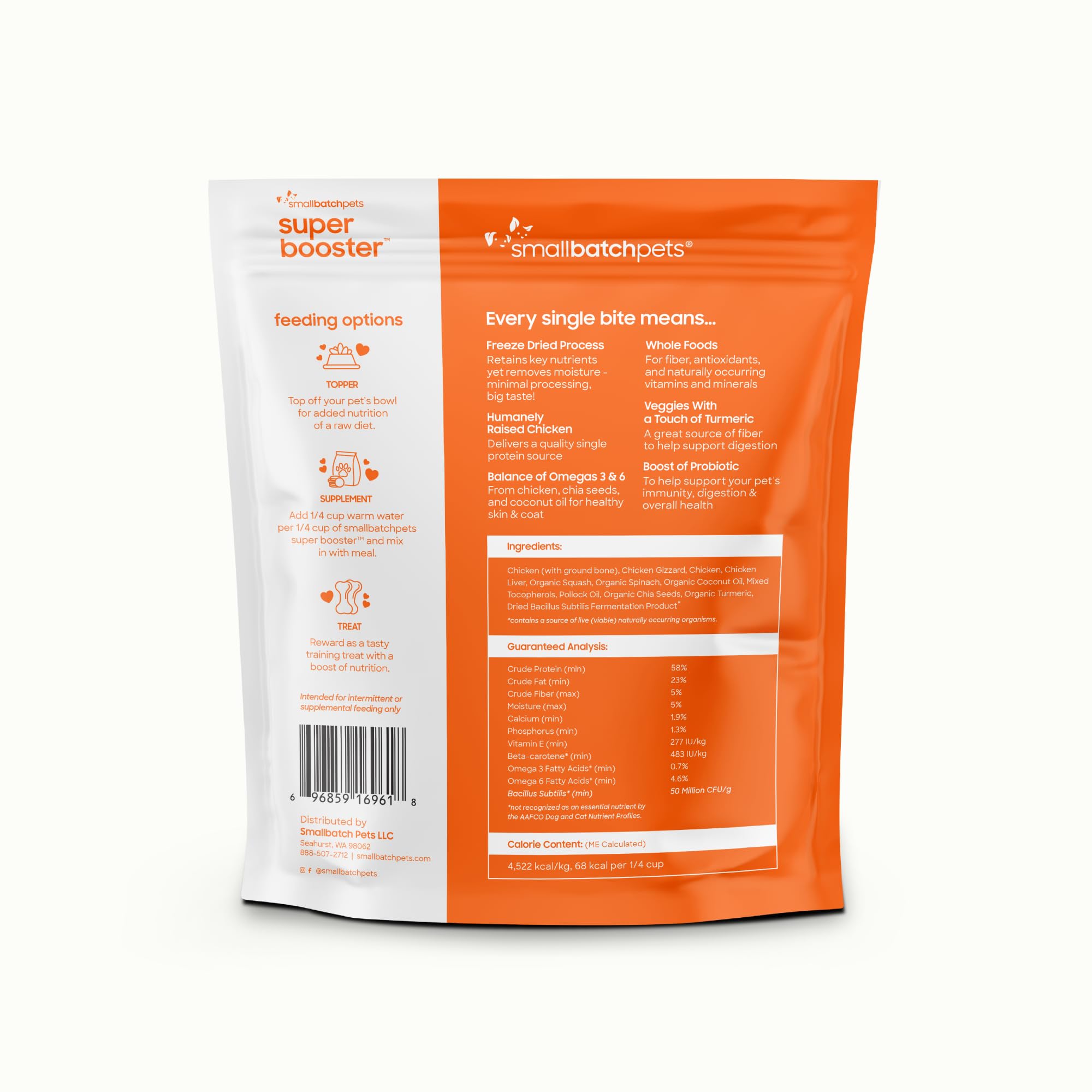 Smallbatch Probióticos y cúrcuma para digestión y movilidad suaves.