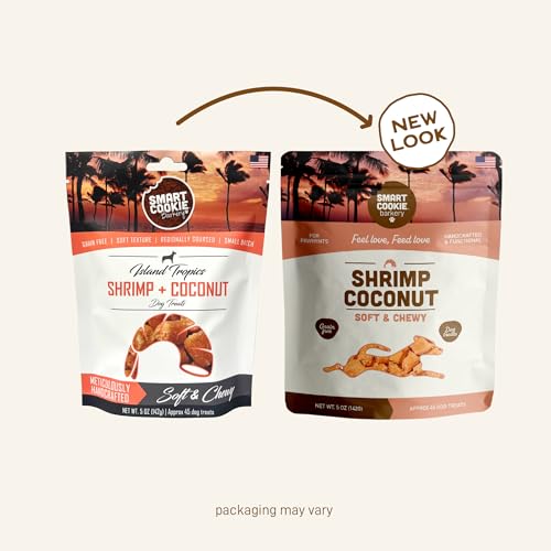 Smart Cookie bocaditos tropicales para perros exigentes: textura masticable que incentiva juego