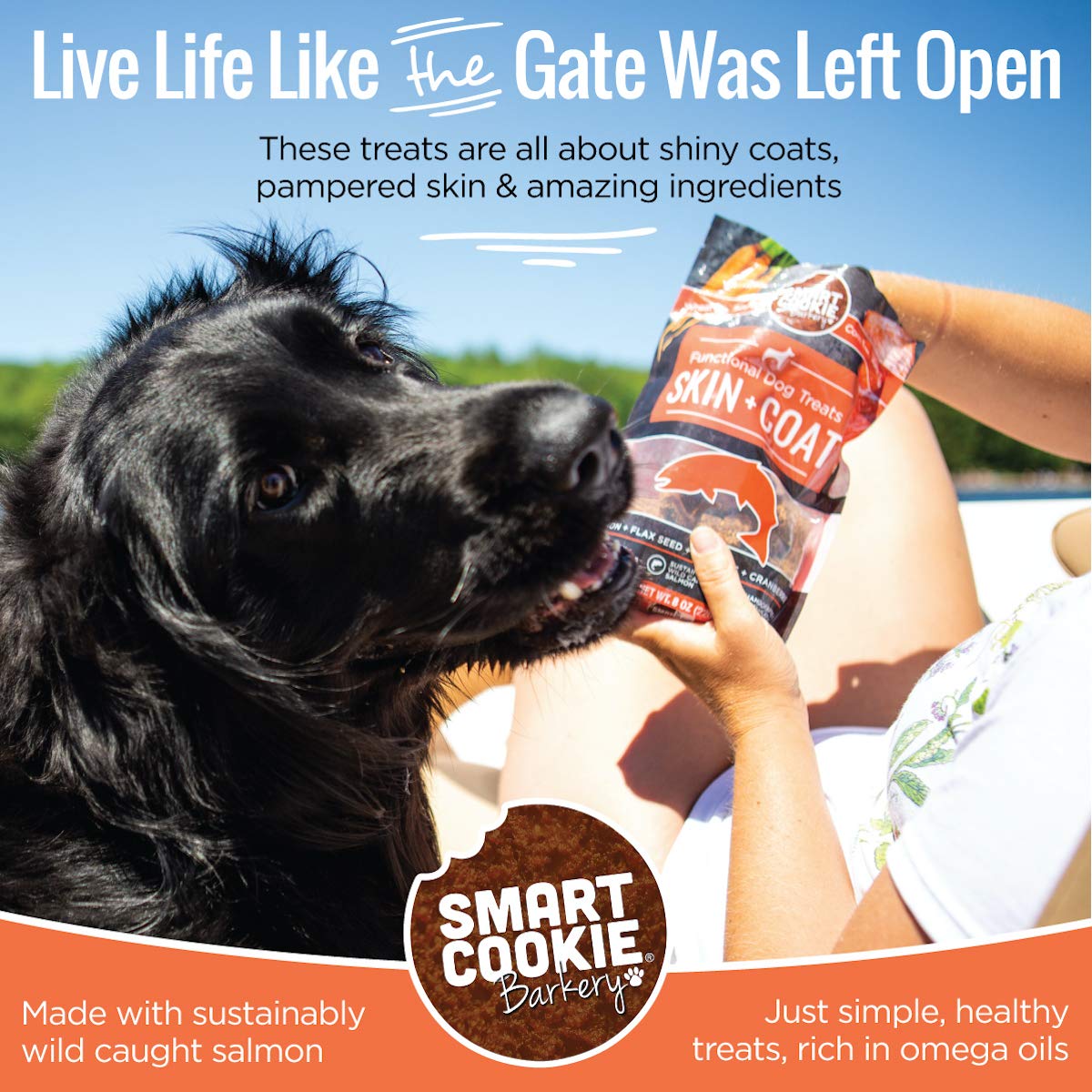 Smart Cookie ingredientes simples y naturales para perros.
