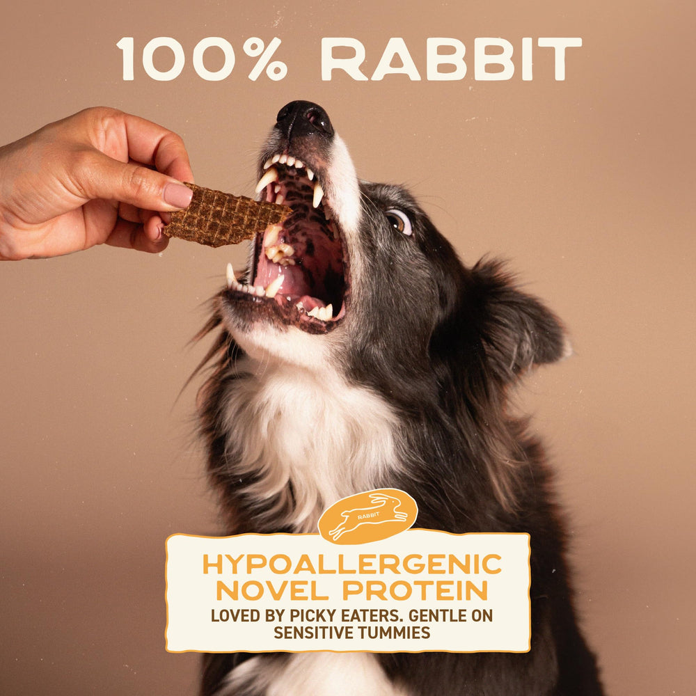 Smart Cookie 100% carne de conejo, snack sin granos para perros activos