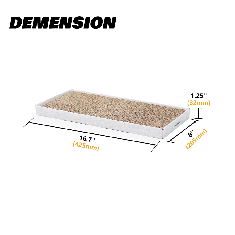 SMARTBEAN grattoir-carton-chat-durabilite-carton, matériau robuste pour sessions de griffage répétées.