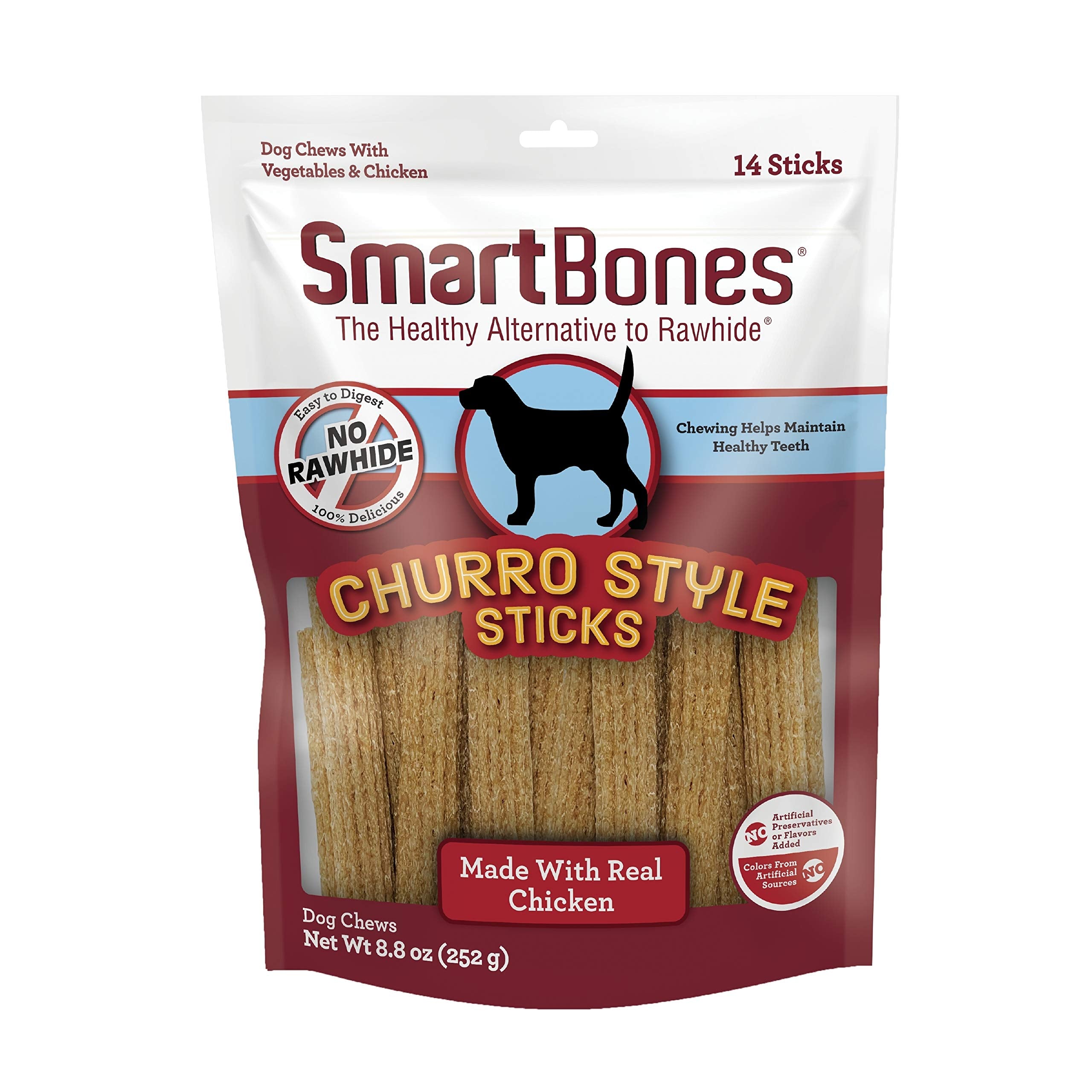 SmartBones Bâtons churro en 14 pièces, parfaits pour la mastication