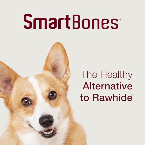 SmartBones Huesos Mini, sin cuero crudo para masticación confiable.