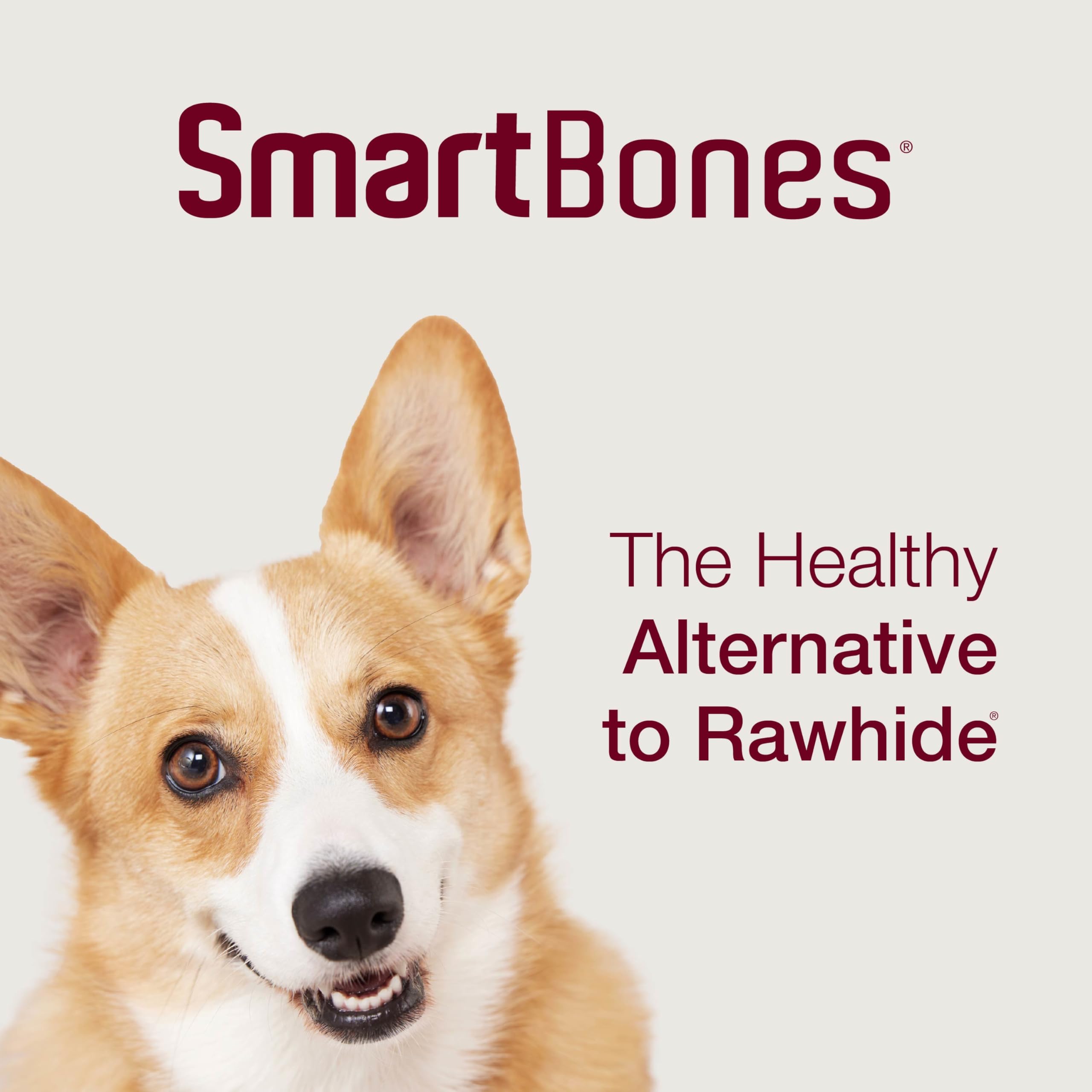 SmartBones Mini Huesos Pollo Real, enriquecidos con vitaminas y minerales.