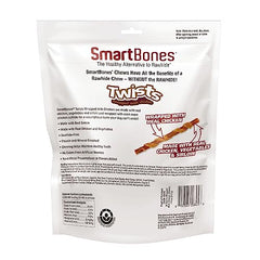 SmartBones Twists sans cuir brut, friandise facile à digérer pour chiens.