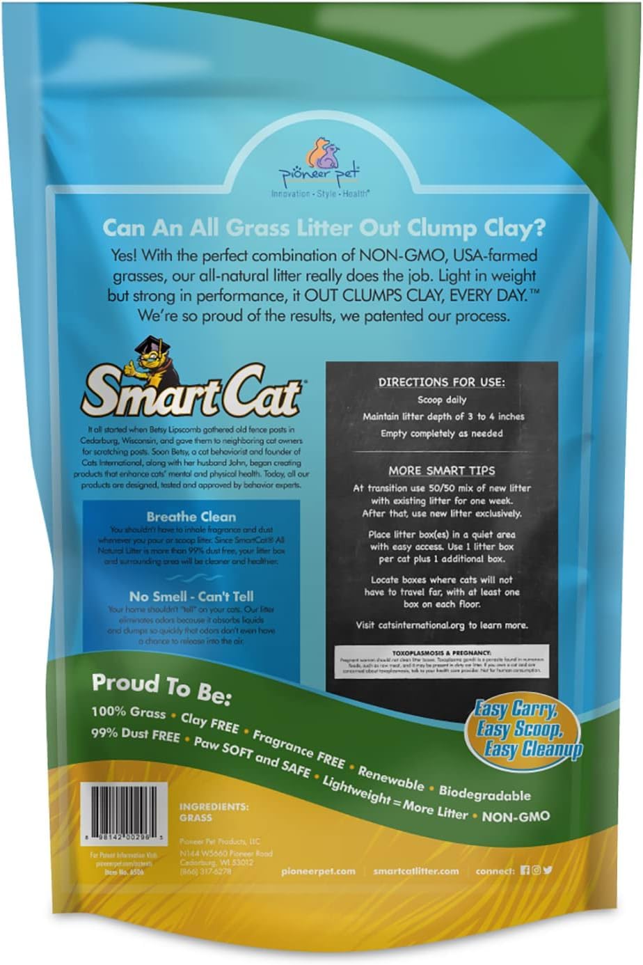 SmartCat ideal para gatitos, práctico para higiene diaria.