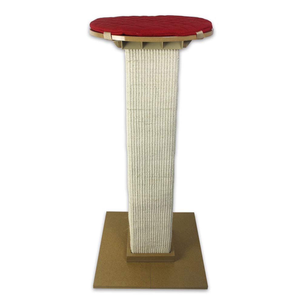 SmartCat Perch plataforma de madera duradera, soporte estable para gatos curiosos.