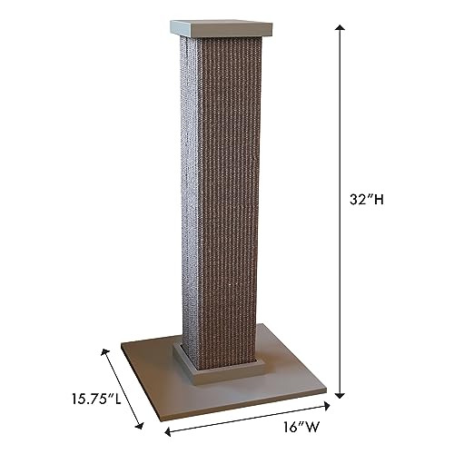 SmartCat rascador de sisal gris, superficie para ejercicio diario