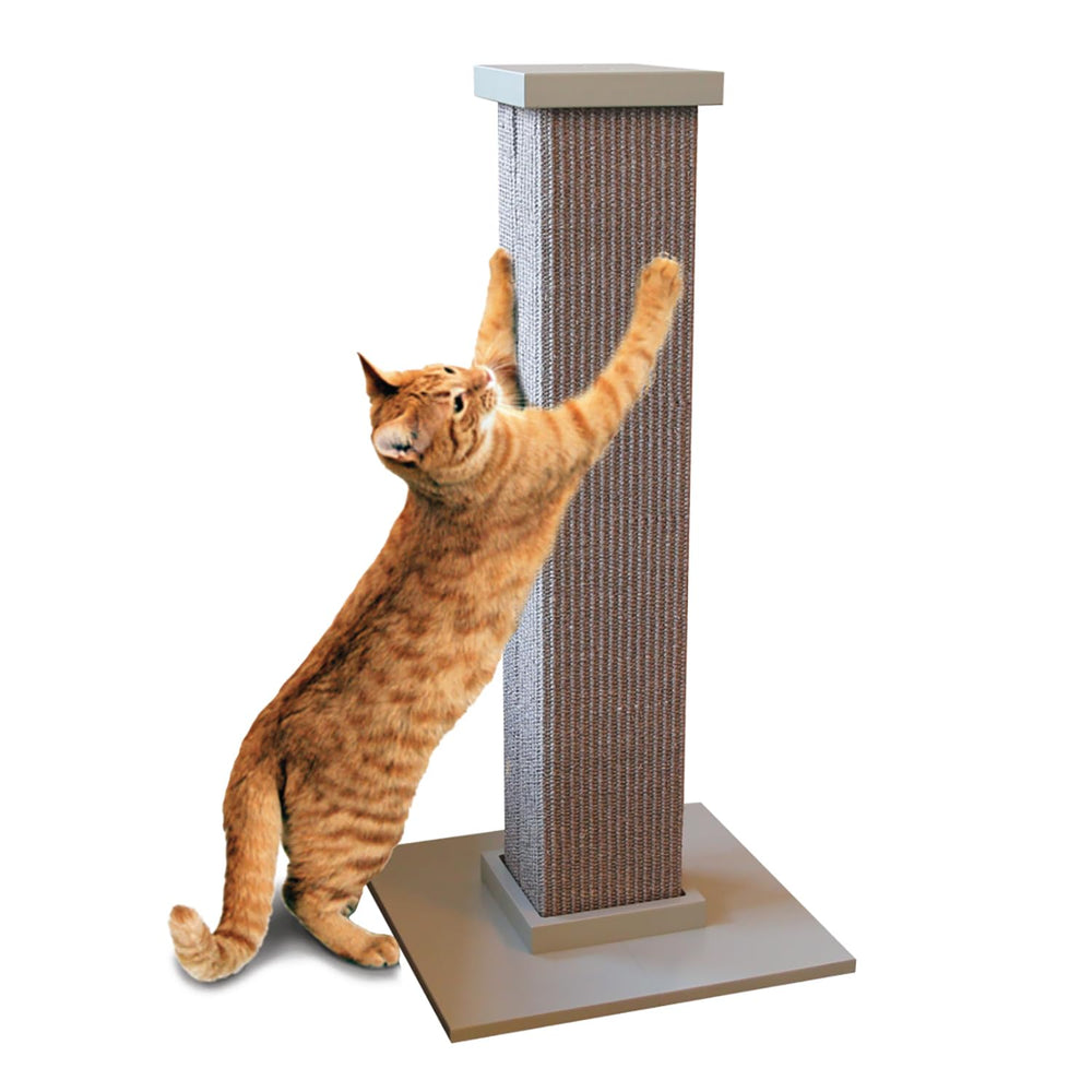 SmartCat torre de rascar gris 32 pulgadas para estirarse y proteger muebles