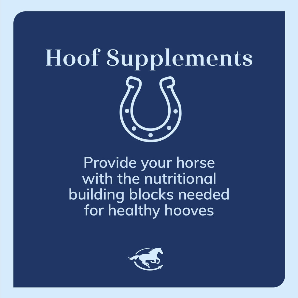 SmartEquine CocoHoof apoya biotina y vitaminas para mantenimiento del casco.
