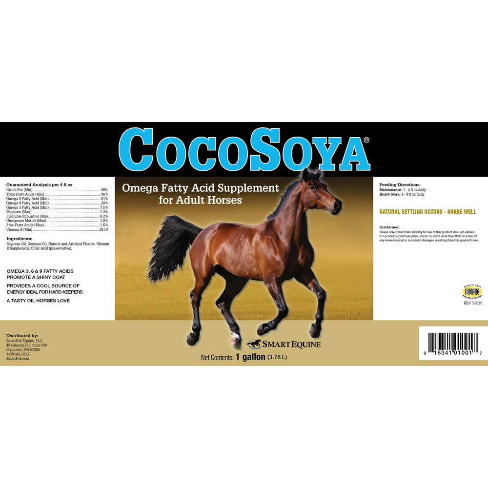 SmartEquine CocoSoya Oil: primer plano del pelaje para salud general