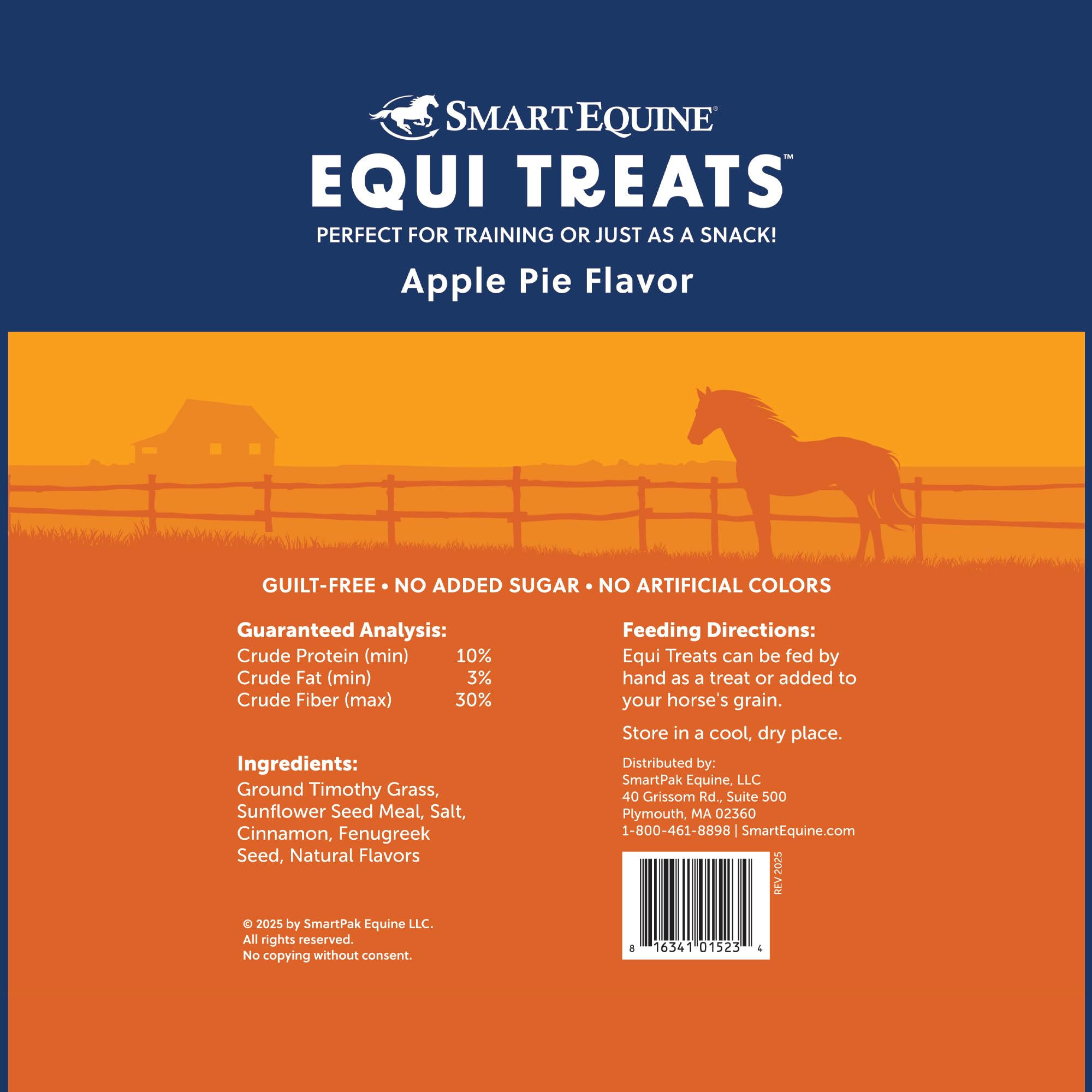 SmartEquine Equi Treats sabor menta, premio delicioso con fibra.
