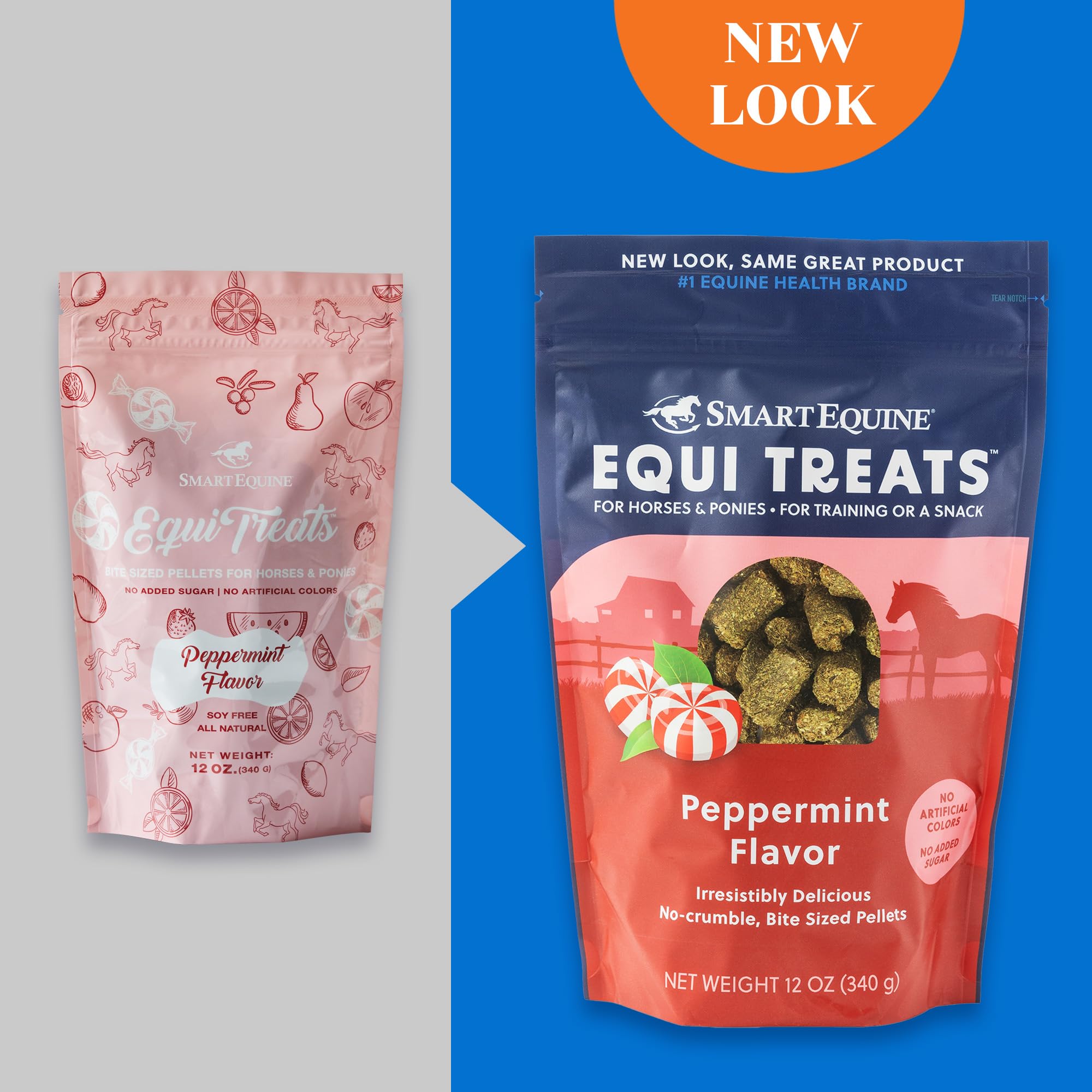 SmartEquine Equi Treats, sin azúcar añadida, bajo ESC y almidón, snack ligero.