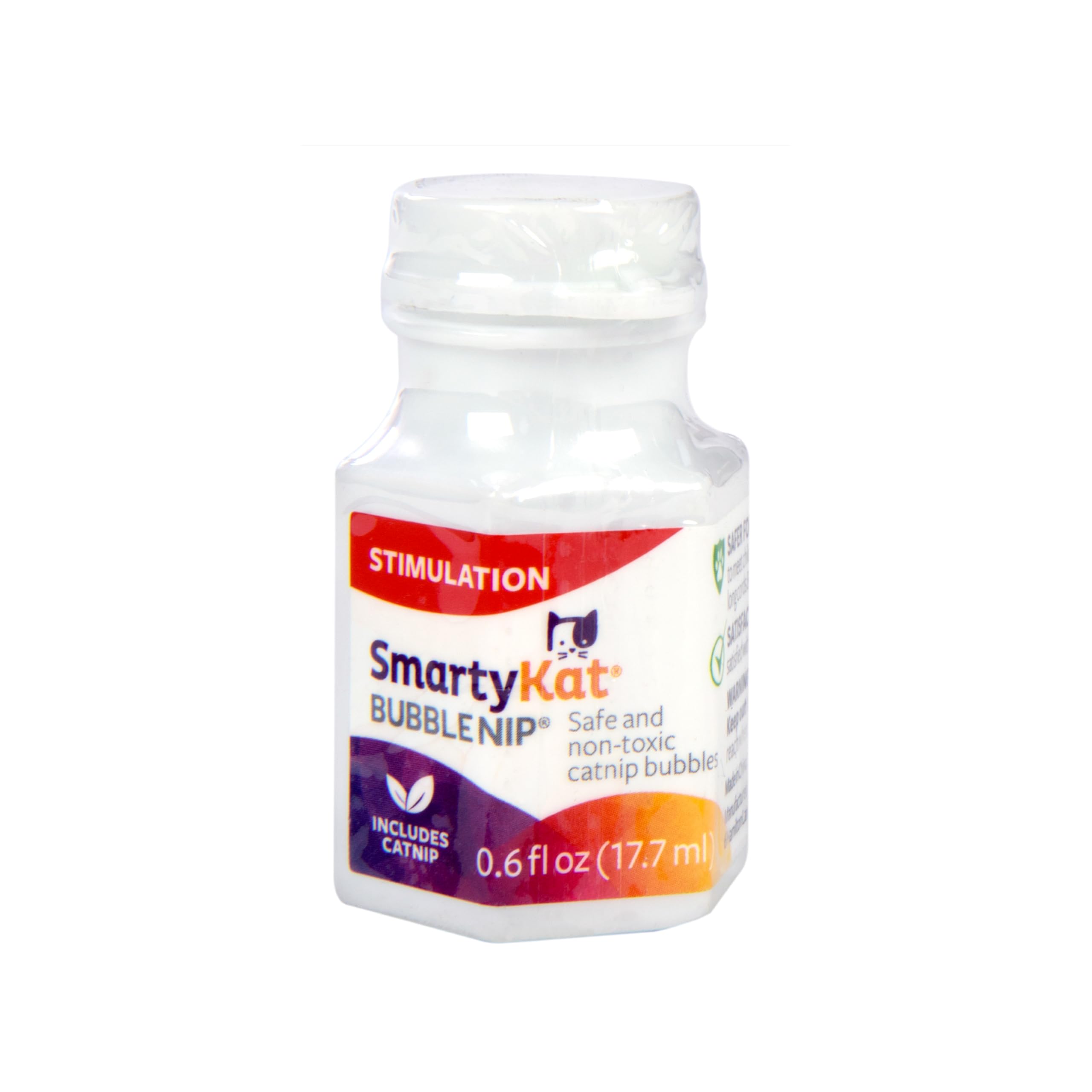 SmartyKat Bubble Nip con aplicador; burbujas para juego interactivo del gato.