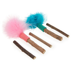 SmartyKat Silly Silver Stix: gato jugando para promover actividad física.