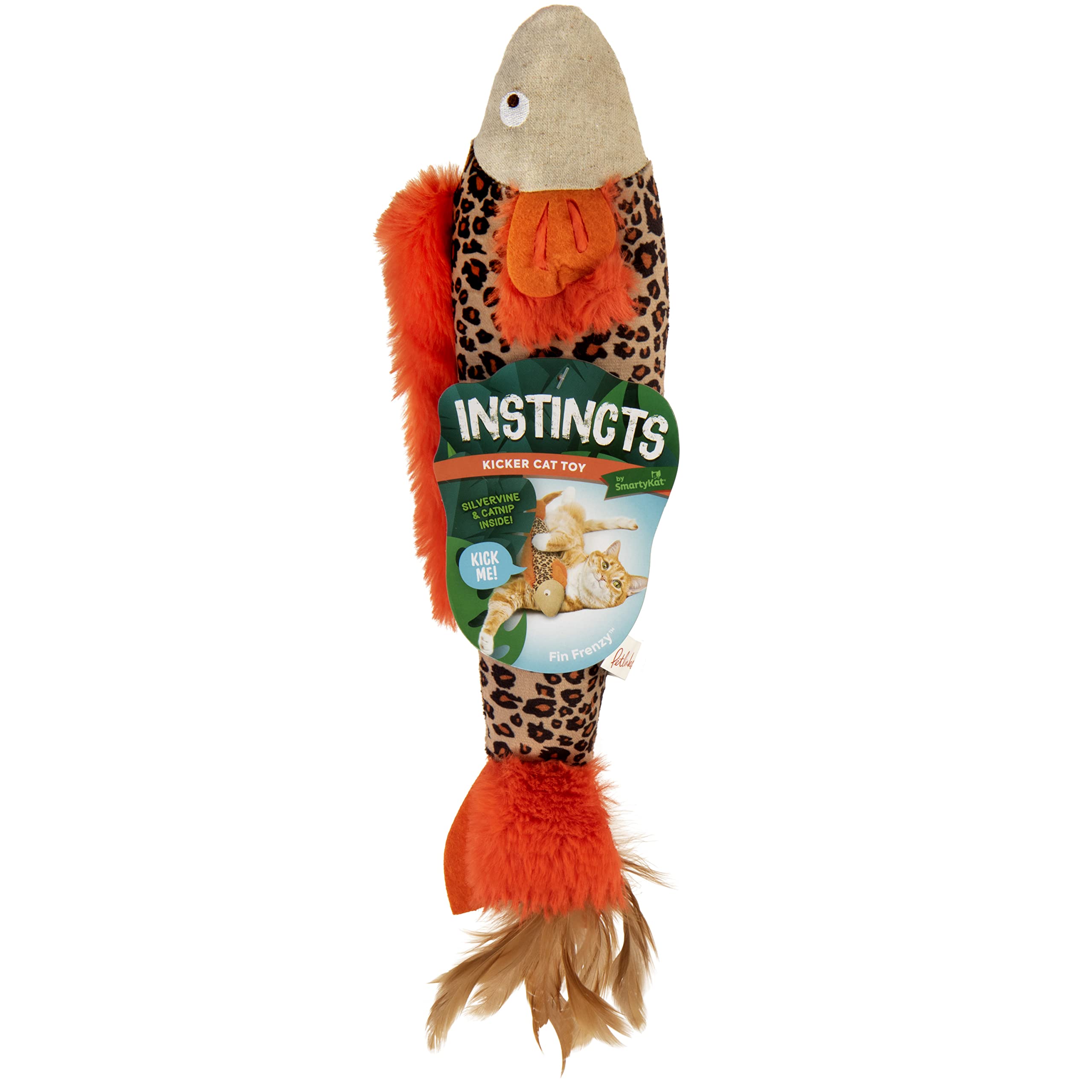 SmartyKat Instincts HappyNip Fin Frenzy, crinkle para estimular la caza