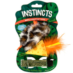 SmartyKat Instincts Mouse N Mate queso de fieltro: juego sin desorden.