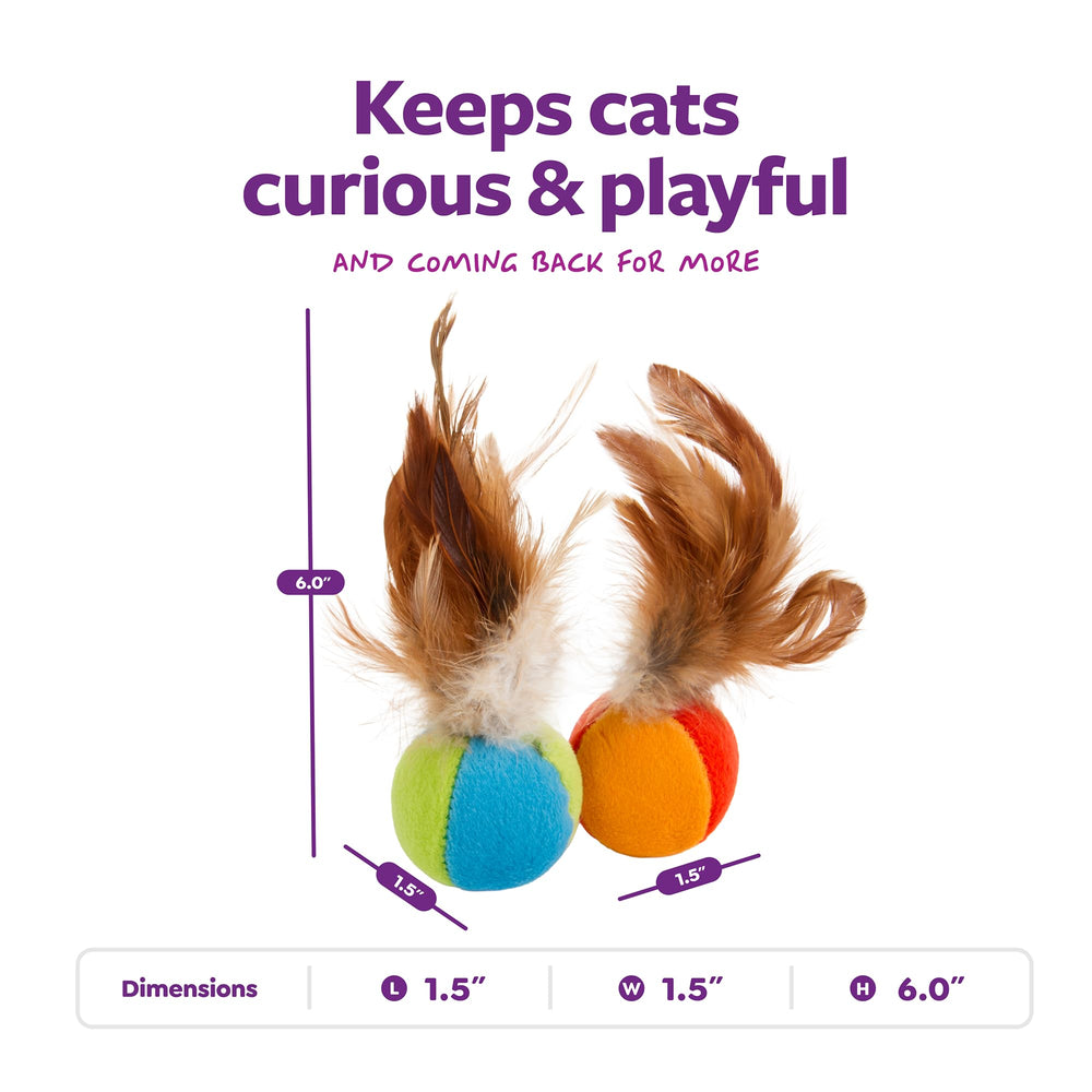Juguete de bola SmartyKat para gatos, movimiento estimulante.